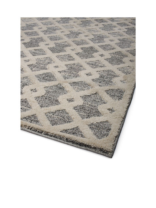 Viokarpet T437a Rug Rectangular White L. Grey