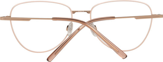 Rodenstock Дамски Метален Рамка за Очила Котешко око от Титан Златист R7104 B