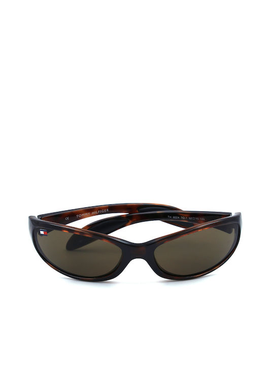 Tommy Hilfiger Sonnenbrillen mit Braun Schildkröte Rahmen und Braun Linse TH6024 TO1