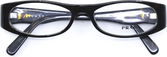 Prada Women's Acetate Brown Prescription Eyeglass Frame PRVPR08 5AY1O1