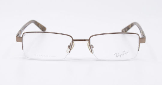 Ray Ban Ανδρικός Μεταλλικός Σκελετός Γυαλιών Καφέ RB8616 1033