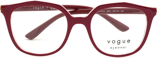 Vogue Rame Ochelari Pentru Femei Acetat Structură Scheletică Ochi De Pisică Roz VY2017 2931