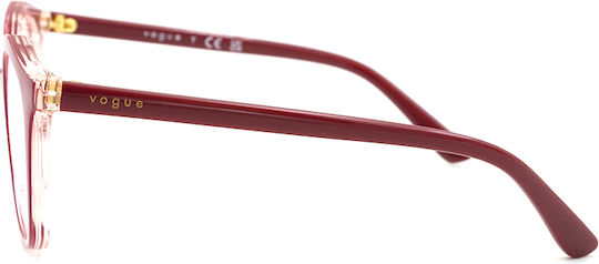 Vogue Rame Ochelari Pentru Femei Acetat Structură Scheletică Ochi De Pisică Roz VY2017 2931