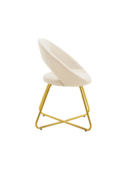 Valentina Stühle Speisesaal Beige 1Stück 65x60x82cm