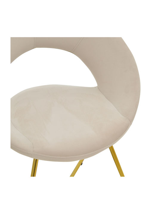 Valentina Stühle Speisesaal Beige 1Stück 65x60x82cm