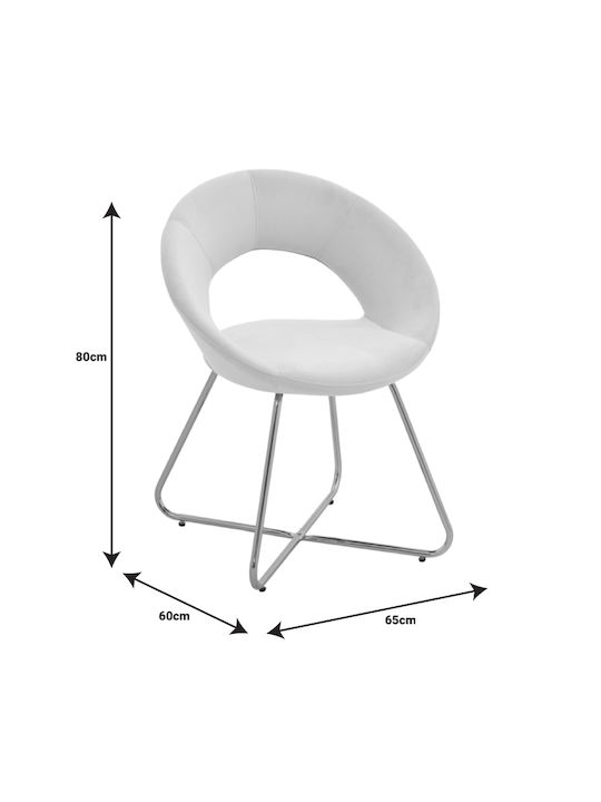 Valentina Stühle Speisesaal Beige 1Stück 65x60x82cm