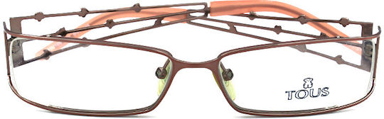 Tous Metal Eyeglass Frame Pink VTO210S 0199