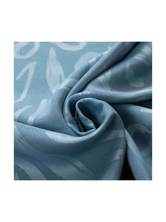 My Home Luxury Blue Grommet Curtain 140x280cm