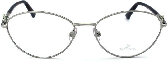 Swarovski Damen Metallisches Brillengestell Silber SK5054 018