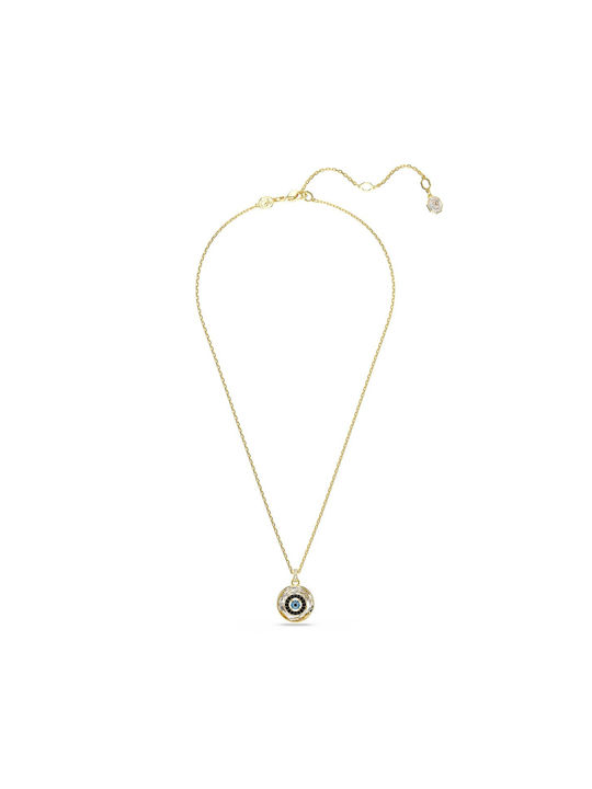 Swarovski Symbol Necklace Eye Gold Plated