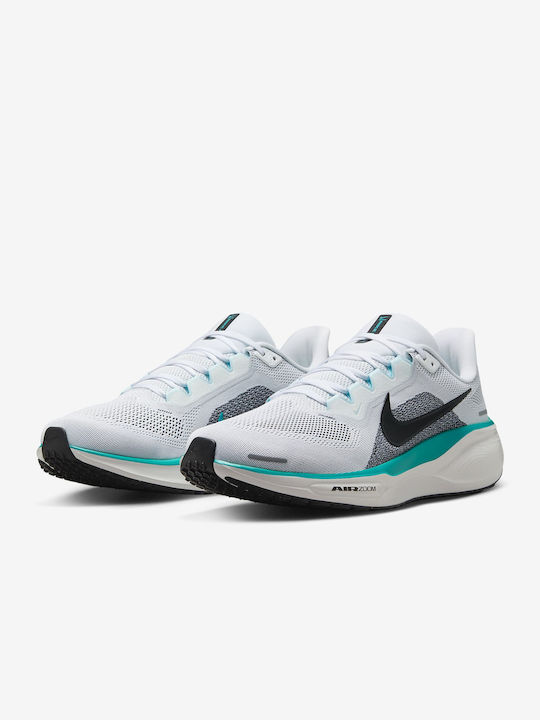 Nike Pegasus 41 Bărbați Pantofi sport Alergare Λευκό / Dusty Cactus / Glacier Blue / Μαύρο