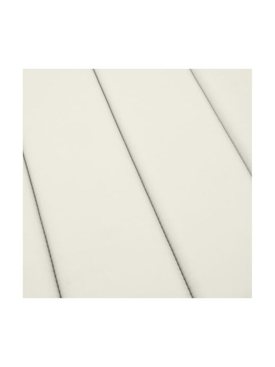 vidaXL Sunbed Cushion with Backrest Cream 70x200cm