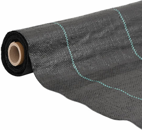 vidaXL 4005180 Ground Cover Fabric 100gr/m² 1x25m Black