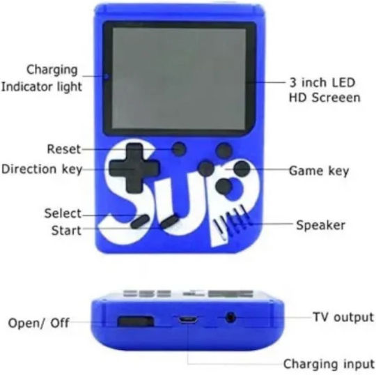 Rechargeable Mini Console 400 Electronic Children's Handheld Console