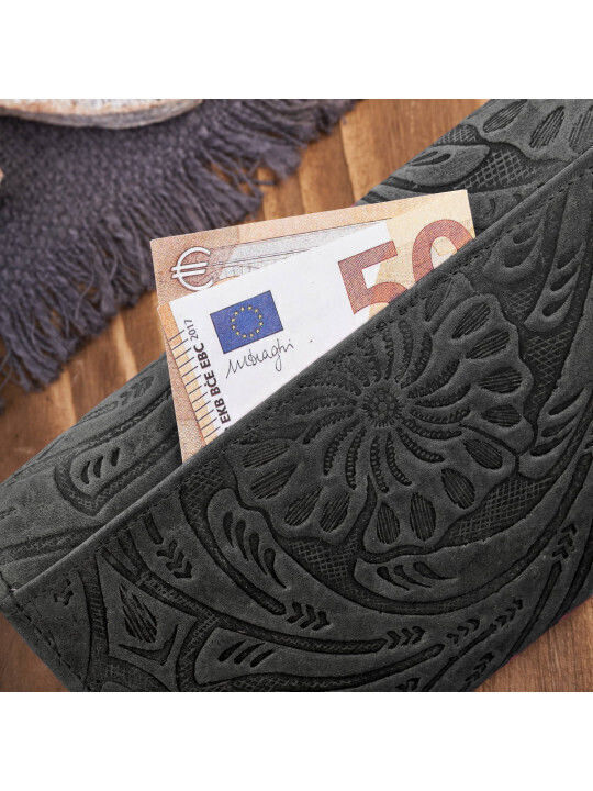Голяма Дамско Портмоне Класически с RFID Черен