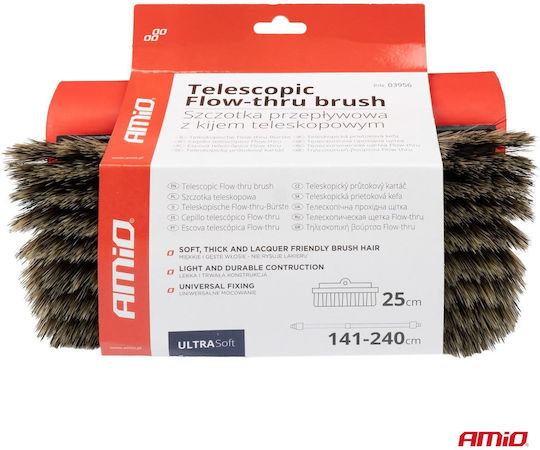 AMiO Telescopic Car Wash Broom with Water Supply 141-240cm