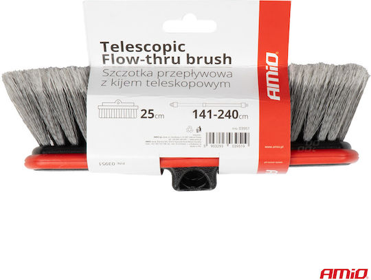 AMiO Telescopic Car Wash Broom with Water Supply 141-240cm