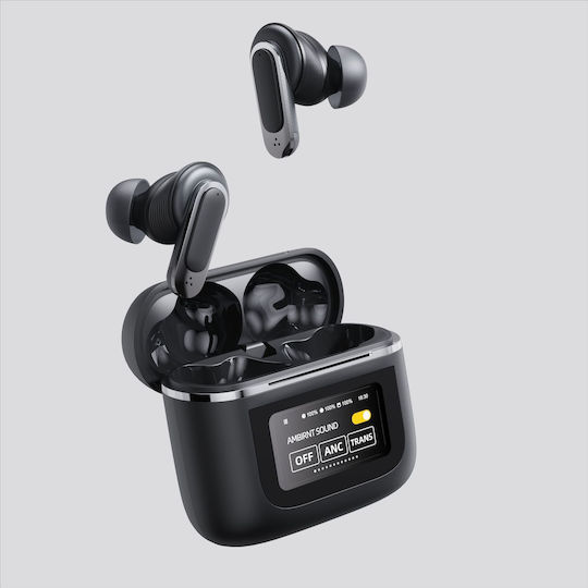 Ezra M-V8 In-ear Bluetooth Handsfree Earphones with Sweat Resistance and Charging Case Black