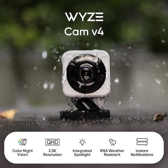 Wyze WYZEC4G v4 IP Cameră de Supraveghere Wi-Fi Full HD+ 4MP Gri