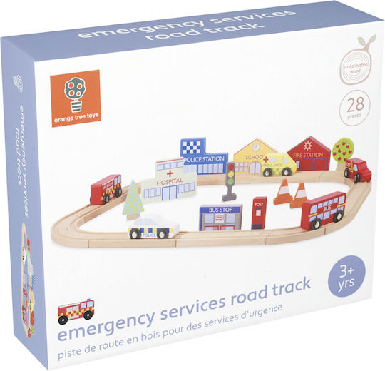 Orange Tree Toys Circuit With Utility Vehicles Πίστα για 3+ Ετών