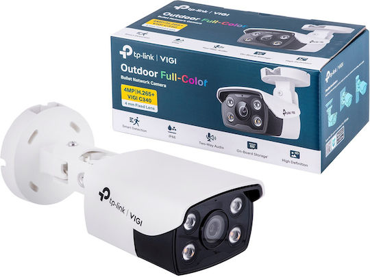 TP-LINK Vigi C340 v1 IP Surveillance Camera Full HD+ 4MP Waterproof with Two-Way Communication and 2.8mm Lens