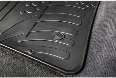 Auto Gs Rear Mats 2pcs from Plastic for Peugeot Rifter Opel Combo Fiat Doblo Toyota Proace Citroen Berlingo Honda City Black