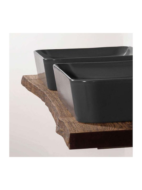 Mabo Bathroom Mirror made of Plywood Brown
