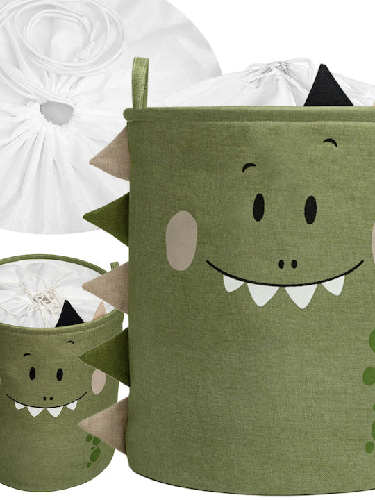Sipo Children's Storage Basket made of Fabric Green 40x40x50cm 1pcs