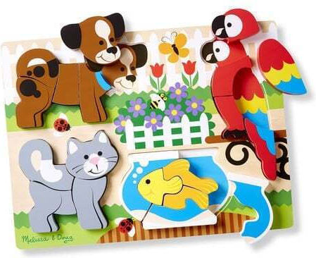 Ξύλινο Παιδικό Puzzle Σφηνώματα My Friends 20pcs Melissa & Doug