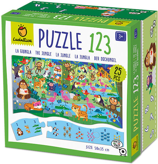 Kinderpuzzle Jungle 123pcs Ludattica