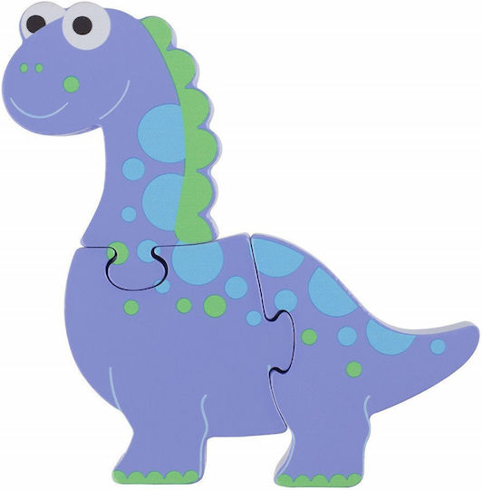 Дървено Детски Пъзел Stegosaurus Мангекю 4бр Orange Tree Toys