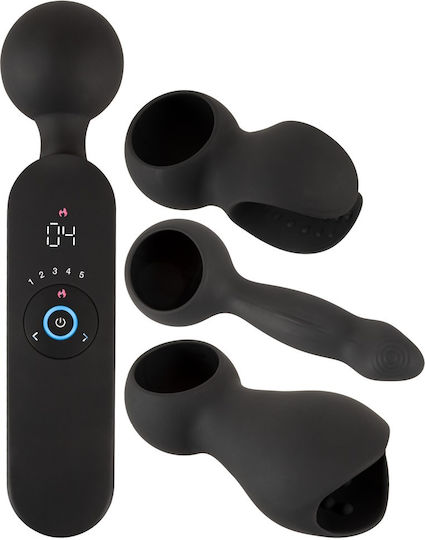 Couples Choice Vibrator 3 Attachments Вибратор Масаж с Дистанционно Управление 11.5см Черни
