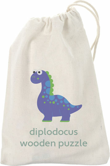 Дървено Детски Пъзел Stegosaurus Мангекю 4бр Orange Tree Toys