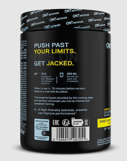 QNT Metapure Overdrive 390gr Sweet Lemonade