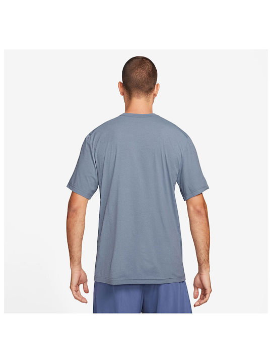 Nike Hyverse Bluza Sportivă pentru Bărbați cu Mânecă Scurtă Dri-Fit Gri