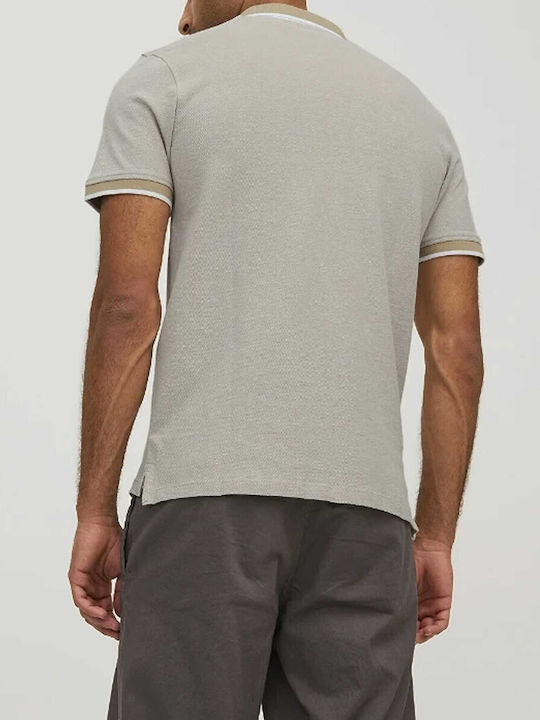 Jack & Jones Bluza Bărbătească cu Mânecă Scurtă Polo beige