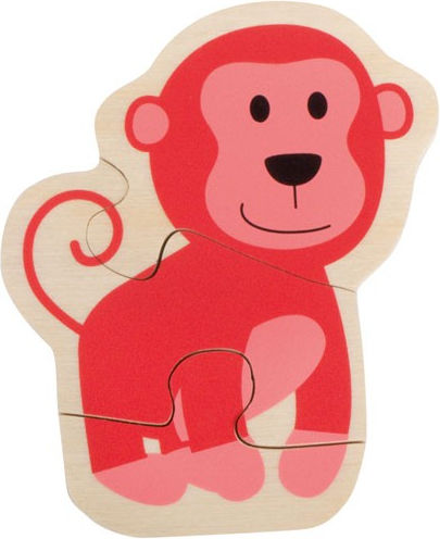 Παιδικό Puzzle Happy Animals για 1+ Ετών 2pcs Beleduc