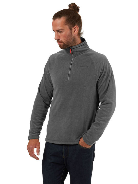 Craghoppers Herren Pullover Ausschnitt mit Reißverschluss Gray