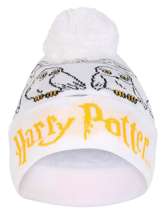 Kids Beanie Knitted White