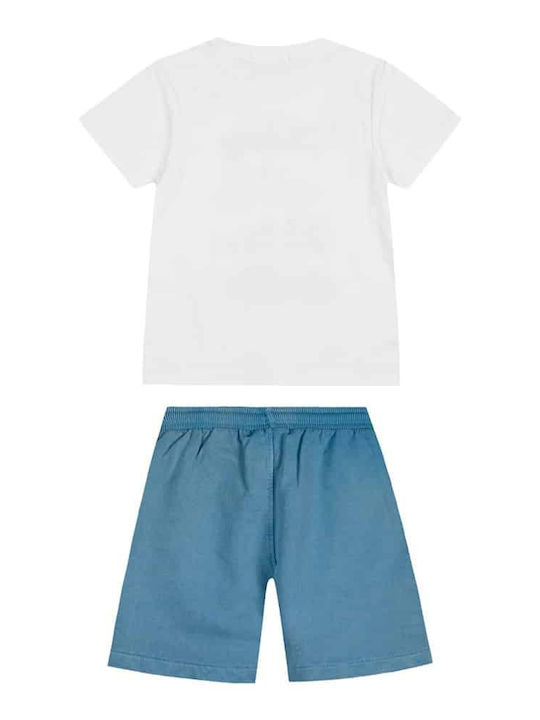 Energiers Kids Set with Shorts Summer 2pcs White