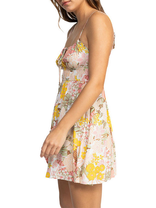 Viva La Vida Sommer Mini Damenkleid mit Rüschen Weiß