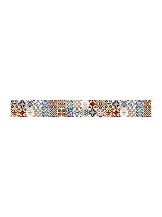 Decorative Sticker Wall Red Tiles Kitchen 1pcs 195x23.5cm Ango
