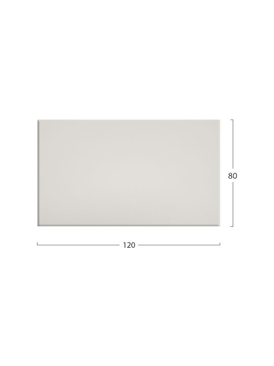 HomeMarkt 101 Rectangular Table Surface Werzalit in White Color 120x80x3.5cm HM5630.02 1pcs