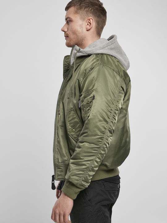 Brandit Men's Bomber Jacket Olive/grey