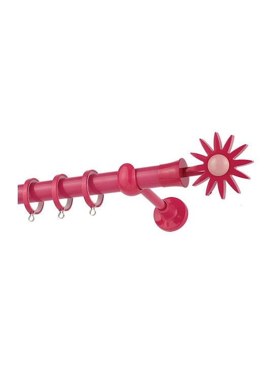 Zogometal Metallic Curtain Pole Single Φ25mm 240cm Fuchsia / Pink