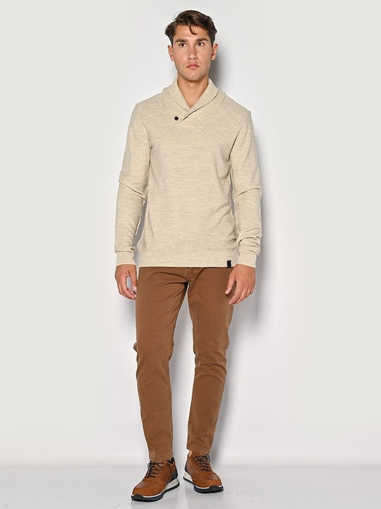 Jean Men's Jeans Pants with Slim Fit Tobacco