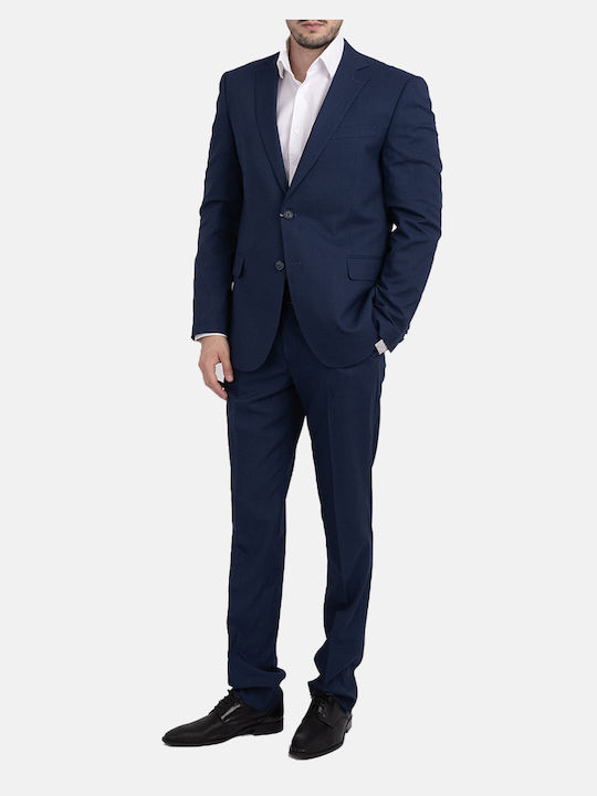Lexton Men's Suit Regular Fit Rafblue
