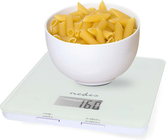 Nedis Ψηφιακή Ζυγαριά Κουζίνας έως 5kg Λευκή