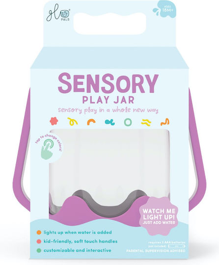 Glas sensorisches Spiel Lila