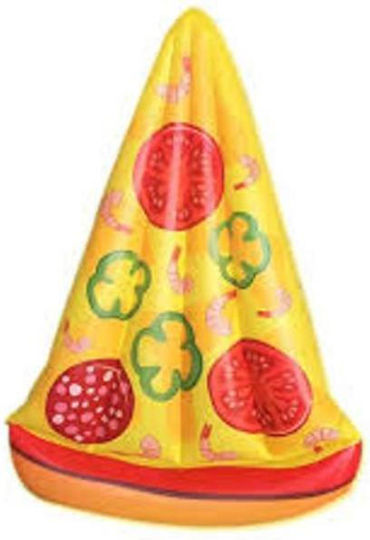 Kids' Inflatable Mattress for Sea Pizza Yellow 190cm